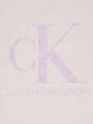 Imagen 2 del producto Polera Niña Double Monogram Rosado Calvin Klein