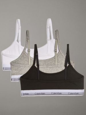 Imagen 2 del producto Pack 3 Cropped Bralettes Niña Multicolor Calvin Klein