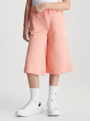 Pantalón Niña Cotton Terry Rosado Calvin Klein