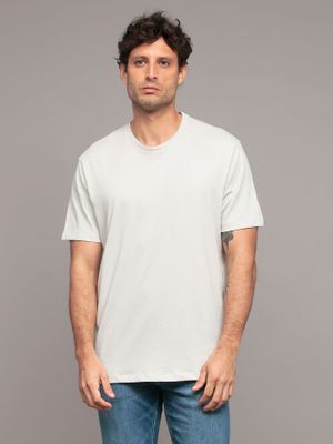 Polera básica jacquard Beige Calvin Klein