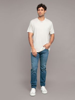 Imagen 2 del producto Polera básica jacquard Beige Calvin Klein