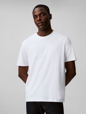 Imagen 1 del producto Polera Supima de Cuello Redondo Blanco Calvin Klein