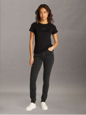 Imagen 2 del producto Polera slim con logo Negro Calvin Klein