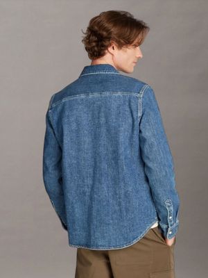 Imagen 2 del producto Camisa Slim Denim Azul Calvin Klein