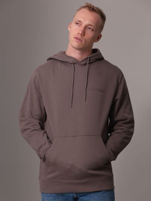 Imagen 1 del producto Polerón con Gorro Institutional Café Calvin Klein