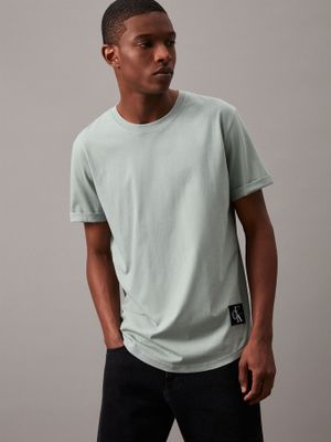 Imagen 1 del producto Polera Badge Turn Up Sleeve Verde Calvin Klein