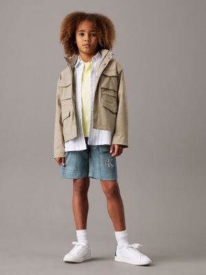 Short Niño Cargo Essential Verde Calvin Klein