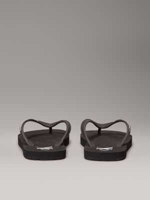 Imagen 2 del producto Sandalias Transparente con Logo Negro Calvin Klein