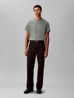 Imagen 2 del producto Polera Supima con Logo Bordado Verde Calvin Klein