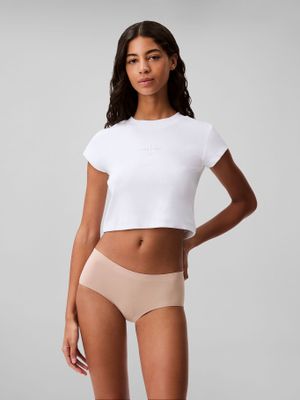 Calzón Boyshort Bonded Flex Beige Calvin Klein