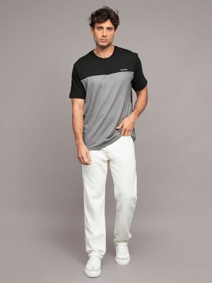 Imagen 2 del producto Polera Texture Blocked Piping Negro Calvin Klein