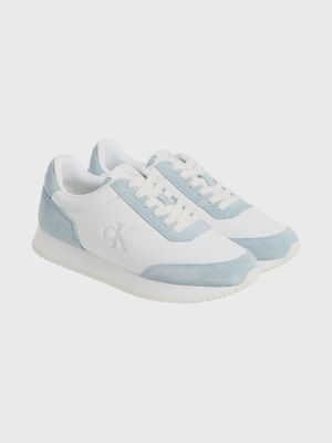 Zapatillas runner de cuero Blanco Calvin Klein