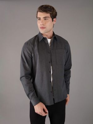 Imagen 1 del producto Camisa utility melange Gris Calvin Klein