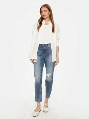 Mom jeans con rotos Azul Calvin Klein