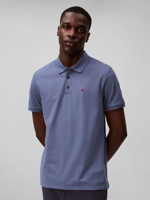 Polo con Monograma Bordado Morado Calvin Klein