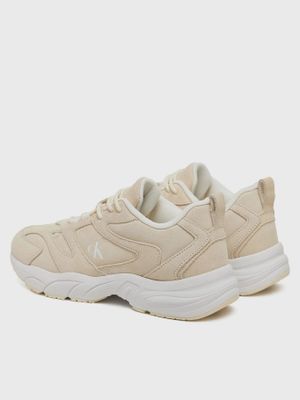 Imagen 2 del producto Zapatillas retro de gamuza Beige Calvin Klein