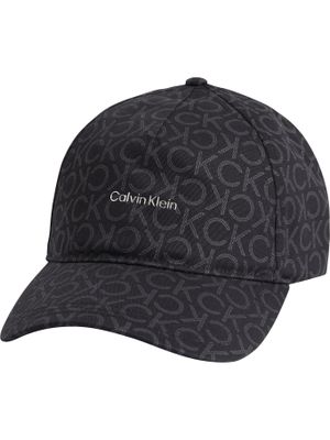 Gorra de béisbol con logo estampado Negro Calvin Klein