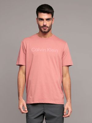 Polera con logotipo tonal Rosado Calvin Klein