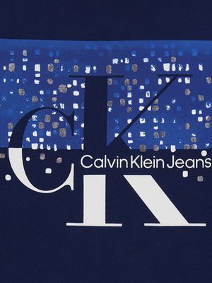 Imagen 2 del producto Polera Sparkle Monogram Azul Calvin Klein