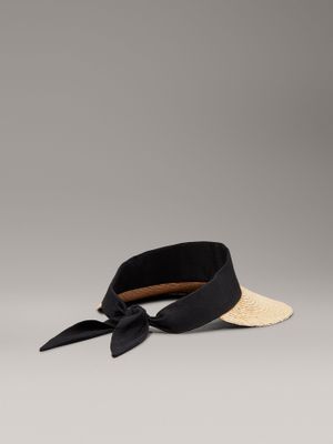 Imagen 2 del producto Visera de Paja Ck Linen Beige Calvin Klein