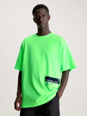 Polera Hyper Real Tape Verde Calvin Klein