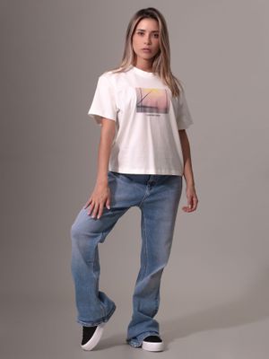 Imagen 2 del producto Polera Photo Graphic/Relaxed Blanco Calvin Klein