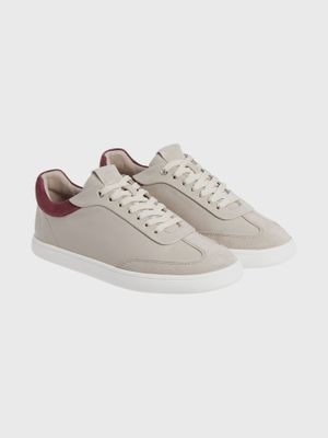 Zapatillas Cuero Cup sole Lace Mix Beige Calvin Klein