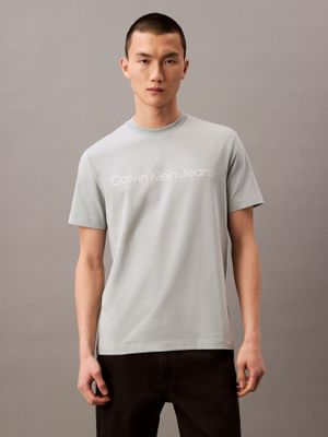 Polera Regular con Logotipo Gris Calvin Klein