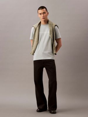 Imagen 2 del producto Polera Regular con Logotipo Gris Calvin Klein