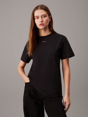 Imagen 1 del producto Polera Nano Logo Regular Negro Calvin Klein