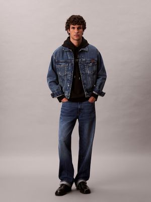 Imagen 2 del producto Polerón con Gorro y Tejido Felpa Negro Calvin Klein