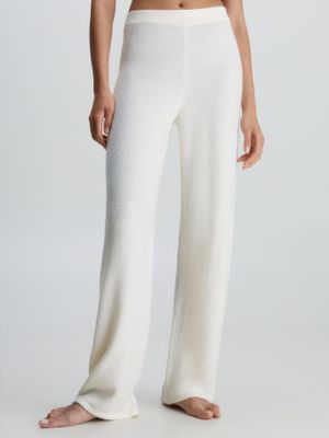 Pantalón Pijama Sweater Lounge Blanco Calvin Klein