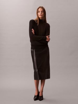 Imagen 2 del producto Sweater Alto De Lana Merino Negro Calvin Klein