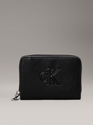 Billetera Sculpted Negro Calvin Klein