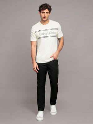 Imagen 2 del producto Polera Outline Boxed Logo Beige Calvin Klein