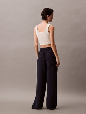 Imagen 2 del producto Pantalón Fluido Tipo Pull-On Azul Calvin Klein