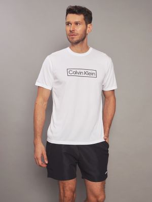 Polera Rash Guard Blanco Calvin Klein