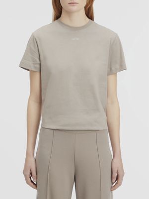 Polera Nano Logo Regular Beige Calvin Klein