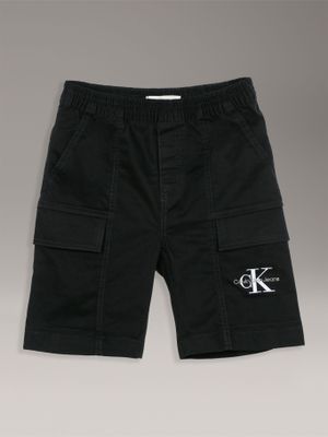 Short Niño Cargo Essential Negro Calvin Klein