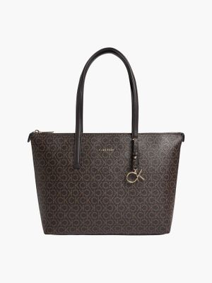 Cartera Ck Must Shopper Md Mono Café Calvin Klein