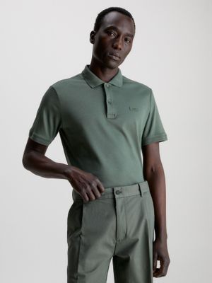 Imagen 1 del producto Polo Smooth Cotton Slim Verde Calvin Klein