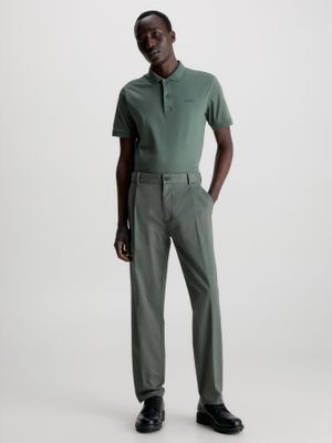 Imagen 2 del producto Polo Smooth Cotton Slim Verde Calvin Klein