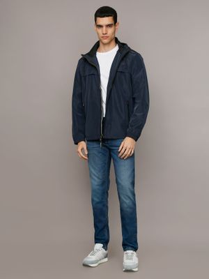 Imagen 2 del producto Chaqueta Ligera con Gorro Azul Calvin Klein