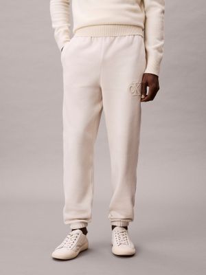 Imagen 2 del producto Jogger En Tejido de Felpa Pesada Beige Calvin Klein