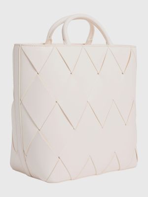 Imagen 2 del producto Cartera Tote Ck Woven Blanco Calvin Klein
