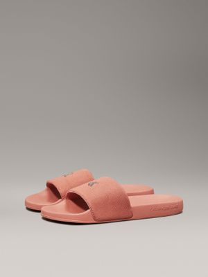 Sandalias Monogram Naranja Calvin Klein