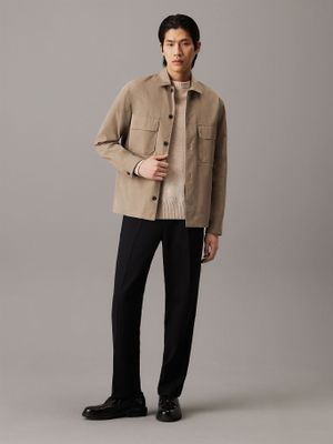 Imagen 2 del producto Sobrecamisa de sarga boxy Beige Calvin Klein