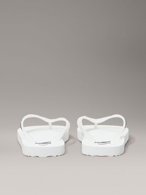 Imagen 2 del producto Sandalias Transparente con Logo Blanco Calvin Klein