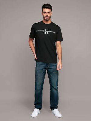 Imagen 2 del producto Polera manga corta cinta repetitiva Negro Calvin Klein