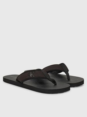 Sandalias de Lona Negro Calvin Klein